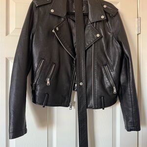Levi's Black Faux Leather Moto Jacket